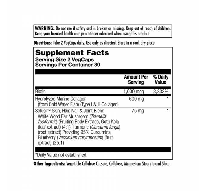Clinical Youth Collagen I&III 600mg - 60 vcaps
