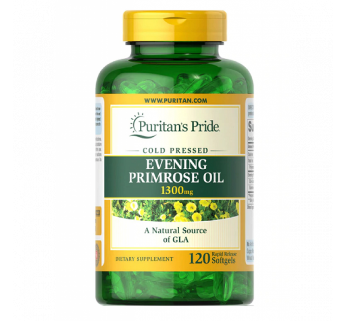 Evening Primrose Oil 1300 mg with GLA - 120 Softgels