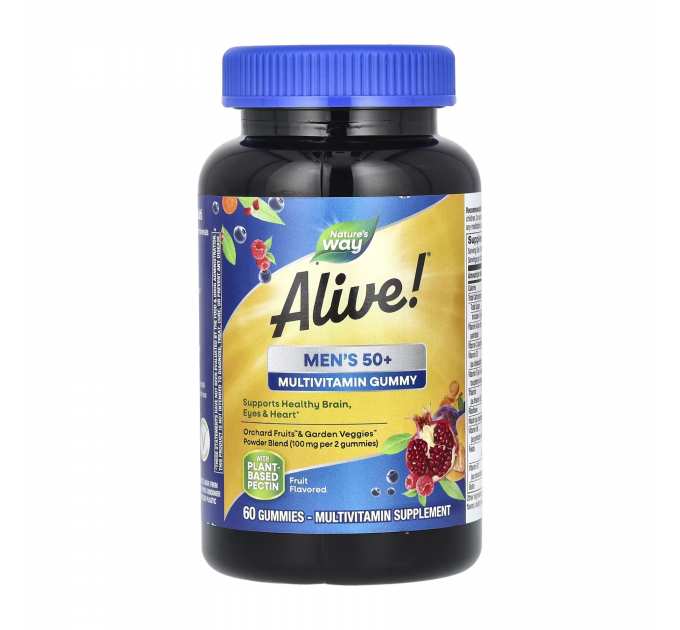 Alive!® Men's 50+ Multi Gummy - 60 gummies