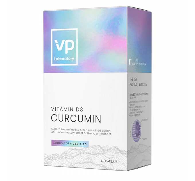 Curcumin + D3 500 mg - 60 caps