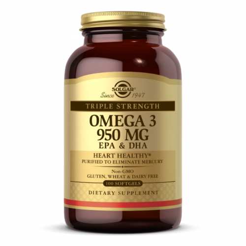 Triple Strength Omega-3 950mg - 100 softgels (До 08.26) Triple Strength Omega-3 950mg - 100 softgels (До 08.26)