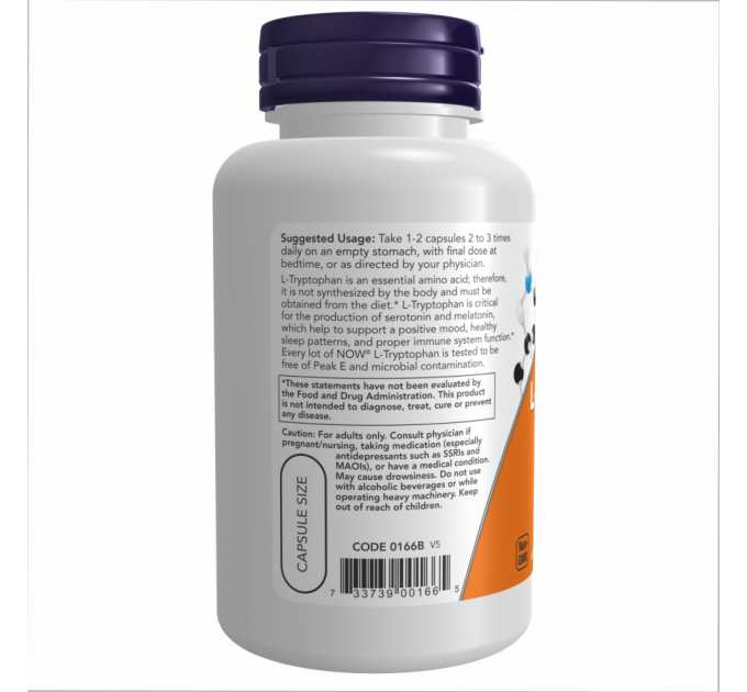 L-Tryptophan 500mg - 120 vcaps