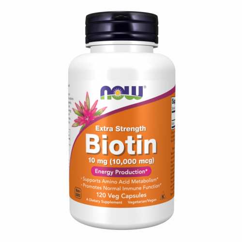 BIOTIN 10mg (10,000mcg) - 120 vcaps (Пошкоджена банка)