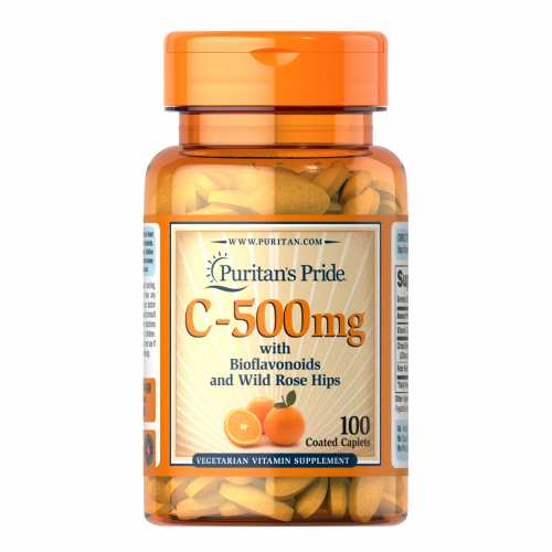Vitamin C-500 mg with Bioflavonoids and Rose Hips - 100 Caps (Пошкоджена кришка)