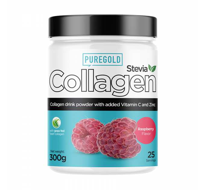 Collagen Stevia - 300g Raspberry