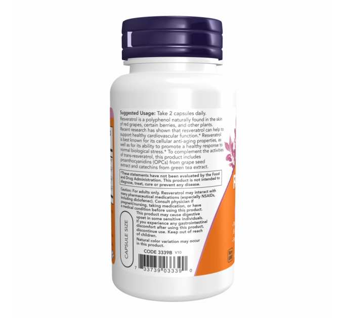 Resveratrol 50 mg - 60 vcaps