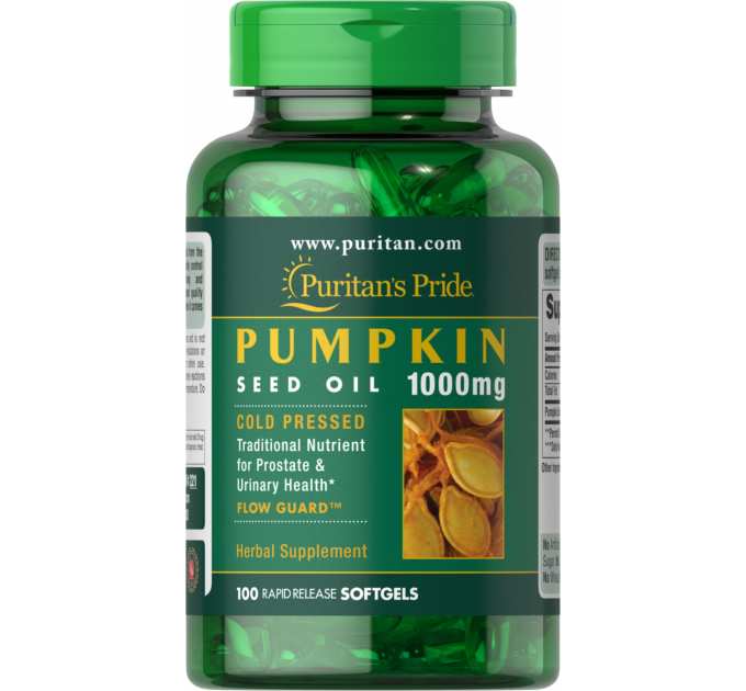 Pumpkin Seed Oil 1,000 mg - 100 Softgels