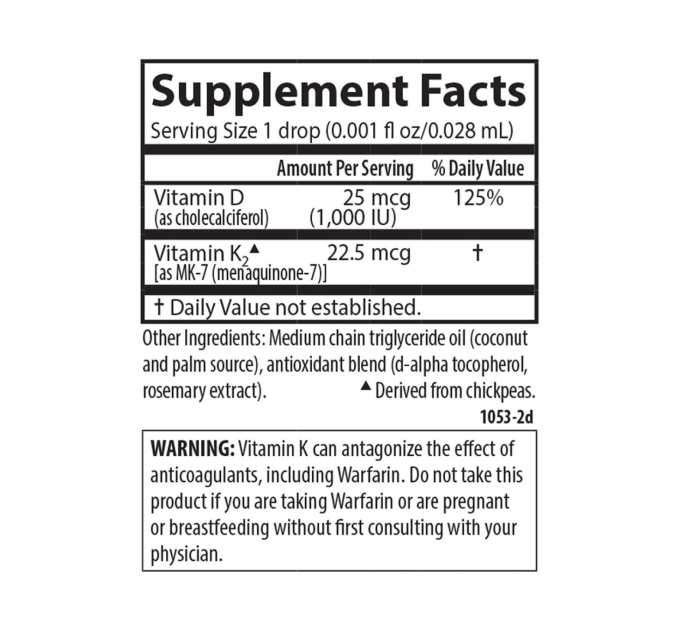 Kids Super Daily D3+K2 - 360 drops