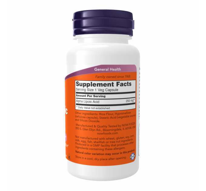 Alpha Lipoic Acid 250 mg - 60 vcaps