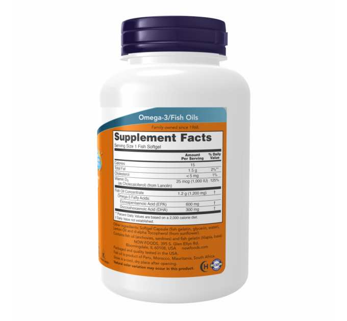 Ultra Omega 3-D™ Fish Oil - 180 Fish Softgels