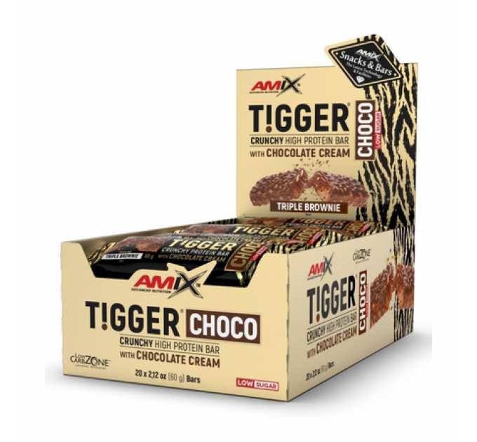 Tigger Zero Choco Protein Bar - 20x60g Triple Brownie