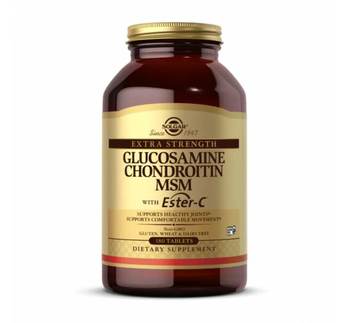 Extra Strength Glucosamine Chondroitin MSM with Ester-C® - 180 tabs