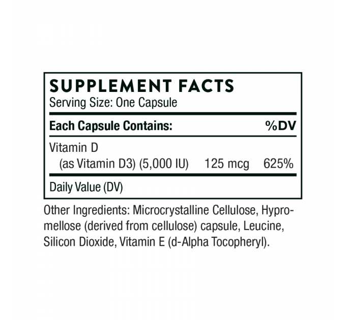Vitamin D-5000 NSF - 60 caps