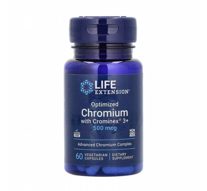 Optimized Chromium with Crominex® 3+ 500 mcg - 60 vcaps