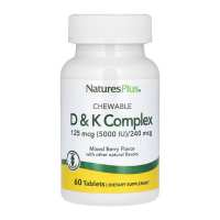 VIT D & K Complex 125mcg 5000 IU/ 240 mcg - 60 tabs VIT D & K Complex 125mcg 5000 IU/ 240 mcg - 60 tabs