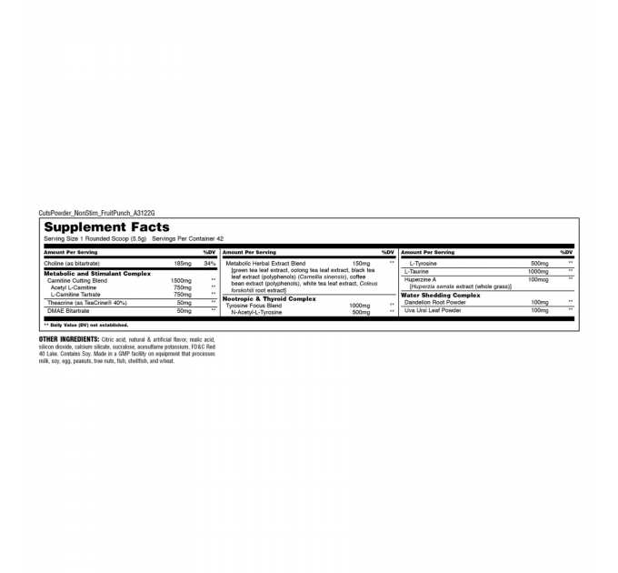 Animal Cuts NS Powder - 226g Blueberry Lemonade