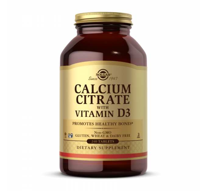 Calcium Citrate with Vitamin D3 - 240 tabs