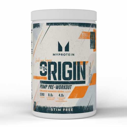 Origin Pre Workout Stim-Free Sour - 30 serv Orange & Mango Origin Pre Workout Stim-Free Sour - 30 serv Orange & Mango