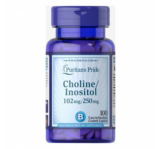 Choline Bitartate Inositol 102mg/250mg - 100 caps