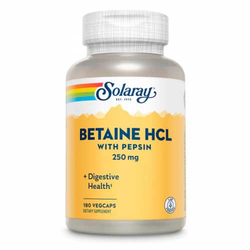 Betaine HCl 250mg - 180 vcaps (Пошкоджена етикетка) Betaine HCl 250mg - 180 vcaps (Пошкоджена етикетка)