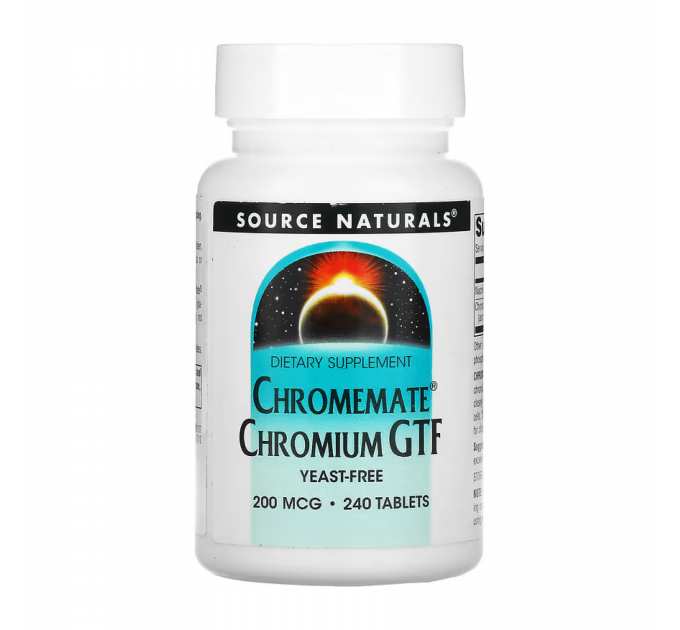 ChromeMate® Chromium GTF 200 mcg, Yeast Free - 240 tabs