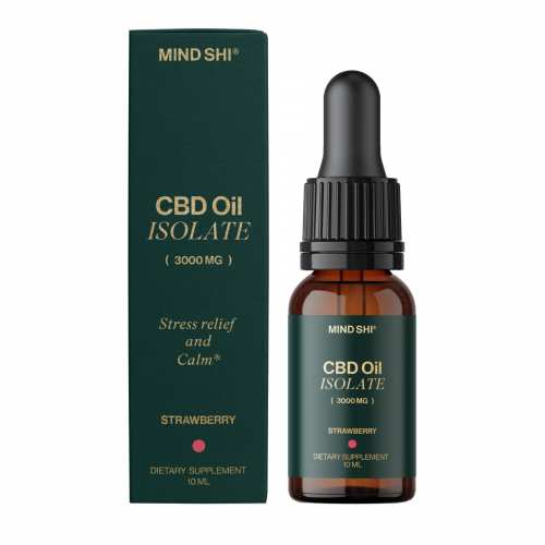 CBD Oil Isolate 3000 mg Strawberry - 10 ml (До 01.27)