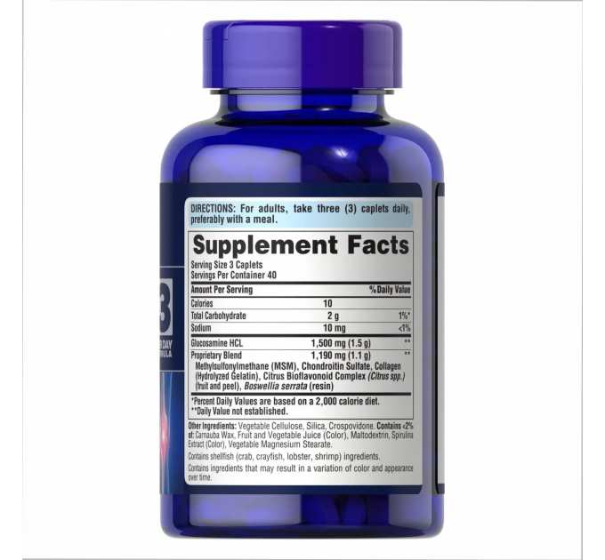 Glucosamine Chondroitin MSM Double Strength - 120 caps