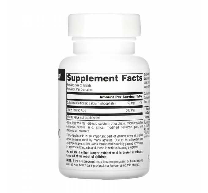 Trans-Ferulic Acid 250mg - 30 tabs