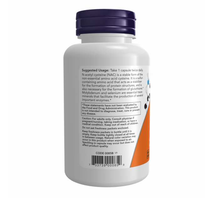 Nac-Acetyl Cysteine 600mg - 250 vcaps
