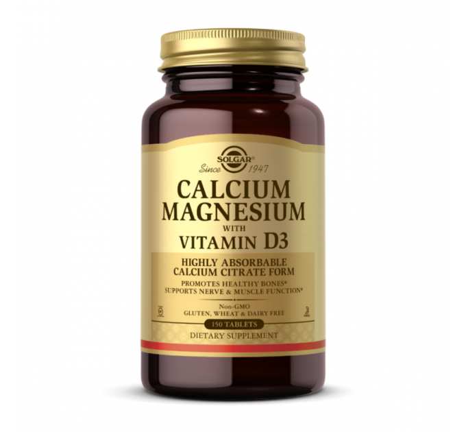 Calcium Magnesium with Vitamin D3 - 150 tabs