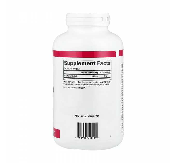 Magnesium Citrate 150mg - 360 caps