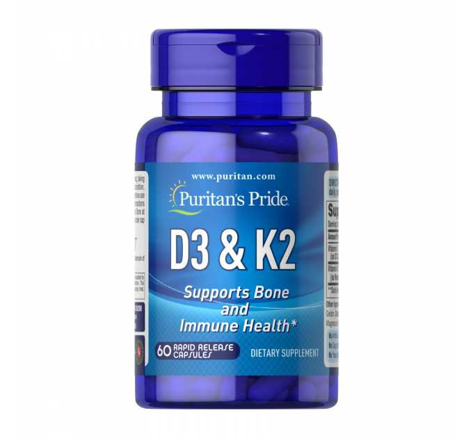 Vitamin D3 & K2 - 60 caps