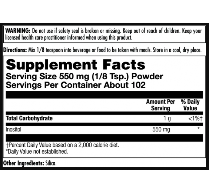 Inositol 550mg - 4oz
