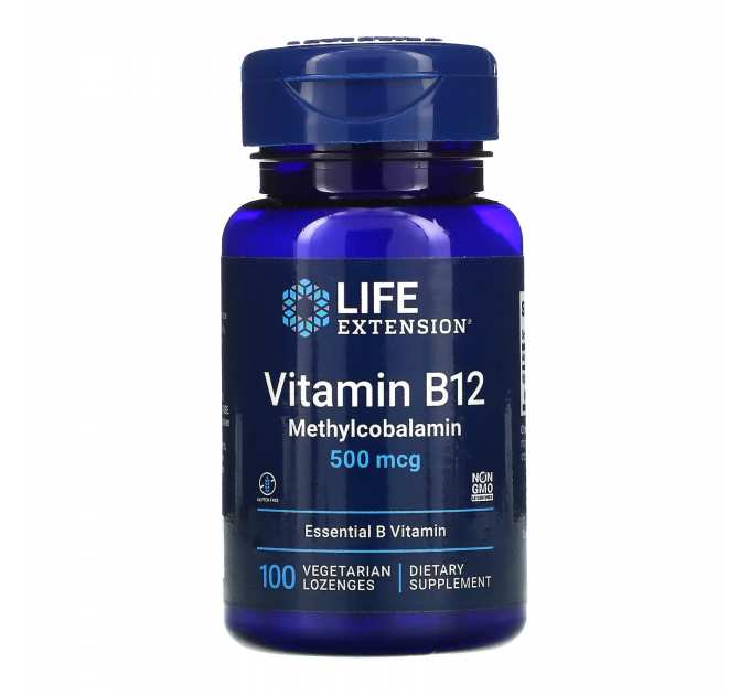 B12 500 mcg - 100 lozenges (Пошкоджена банка)