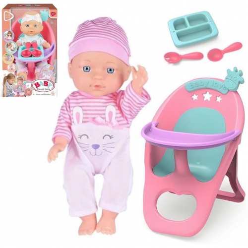 Пупс із стільчиком для годування BABY арт. 3933 D-4