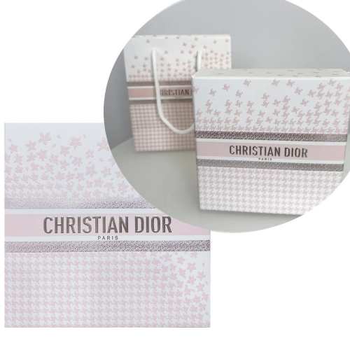 Подарункове пакування (пакет і коробка) Dior. РОЖЕВЕ