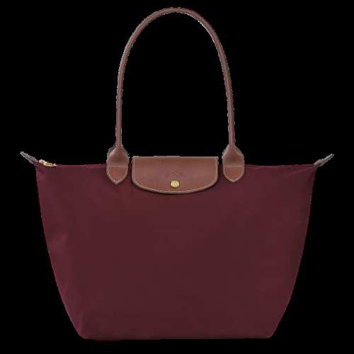 Сумка Longchamp Wine red/Бордова (Розмір L)