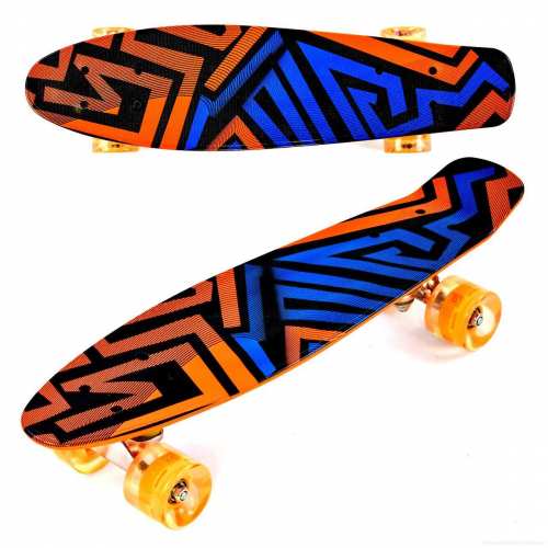 Скейт - пенні борд - Penny board (колеса світяться) арт. 99160/7620