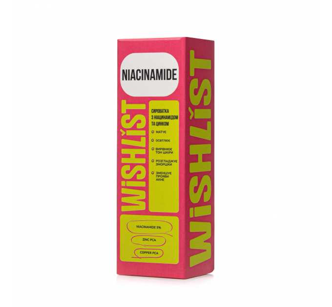 Сироватка з ніацинамідом та цинком WISHLIST Niacinamide Serum, 30 мл