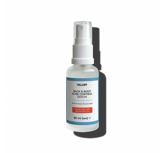 Сироватка для проблемної шкіри з саліциловою кислотою Hillary Back & Body Acne Control Serum, 50 мл