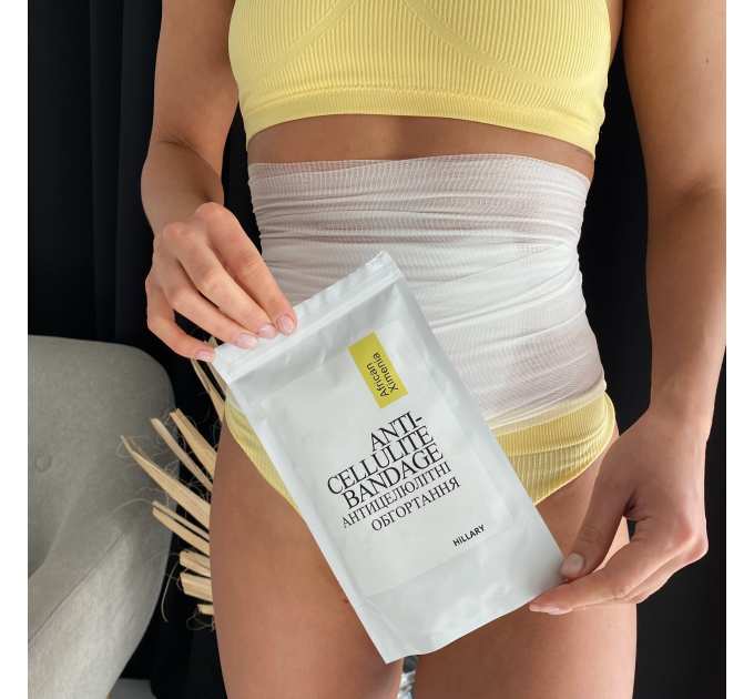 Набір Антицелюлітні обгортання + рідина з олією ксименії Hillary Anti-cellulite African Ximenia (12 процедур)