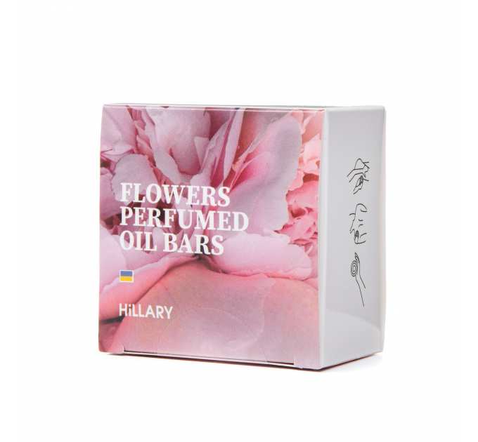 Твердий парфумований крем-баттер для тіла Hillary Perfumed Oil Bars Flowers, 65 г