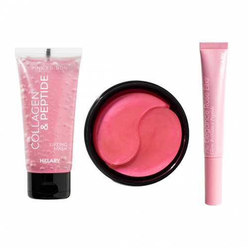 Комплект для ліфтингу шкіри обличчя та зволоження губ Hillary Face Lifting & Lip Hydration Set