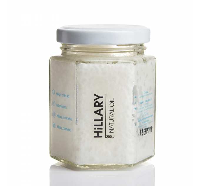 Нерафінована кокосова олія Hillary VIRGIN COCONUT OIL, 200 мл