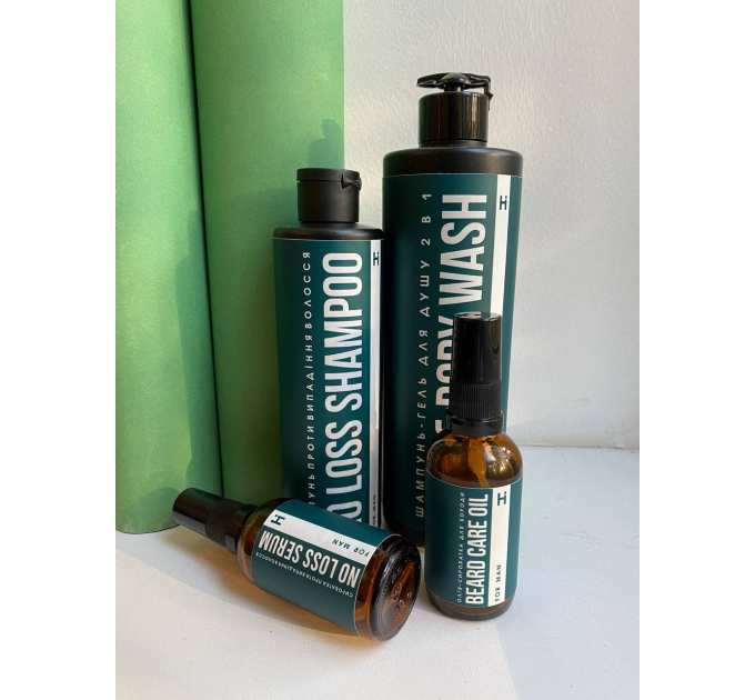 Шампунь-гель для душу 2 в 1 Hillary Hair & Вody Wash For Man, 500 мл
