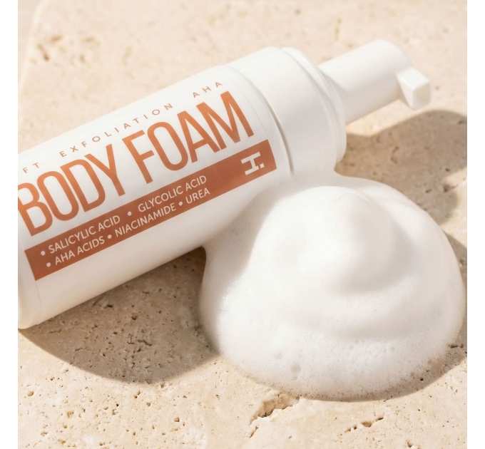 Мʼяка відлущувальна пінка з кислотами для тіла Hillary Soft Exfoliation AHA Body Foam, 150 мл