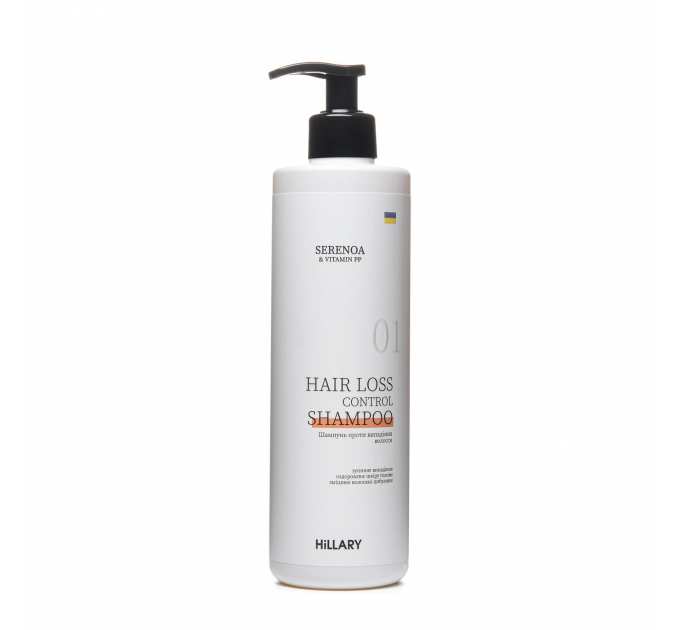 Шампунь проти випадіння волосся Hillary Serenoa &amp; РР Hair Loss Control Shampoo, 500 мл