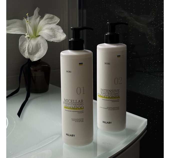 Міцелярний відновлювальний шампунь Norі Hillary Nori Micellar Strengthening Shampoo, 250 мл