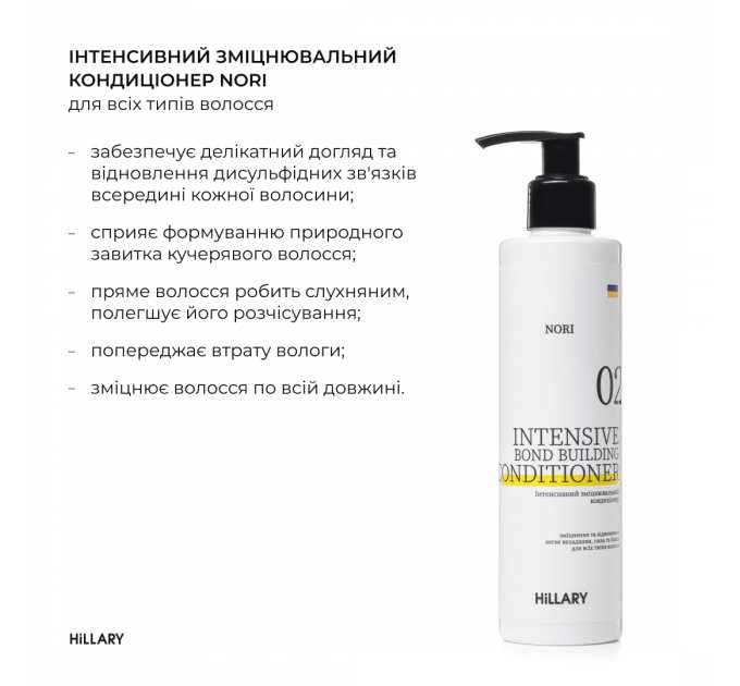 Набір для всіх типів волосся Hillary Intensive Nori Bond with Thermal Protection