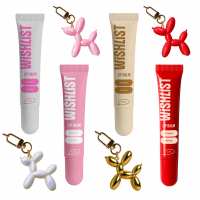 Набір 4 бальзамів-блисків для губ + Іграшки-брелки Blessed Honey & Crystal Sorbet & Sweet Candy & Velvet Coral WishList Lip Gloss Balms